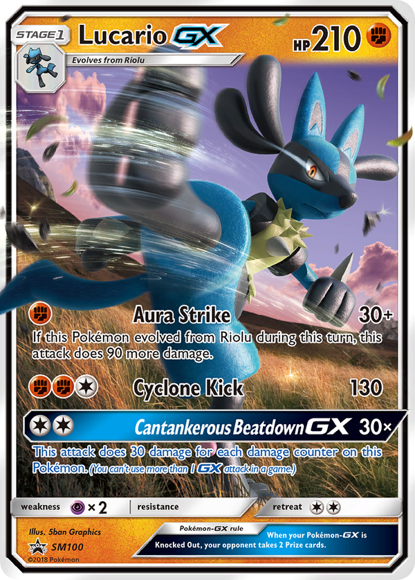 Lucario-GX - SM Black Star Promos SET-SM100