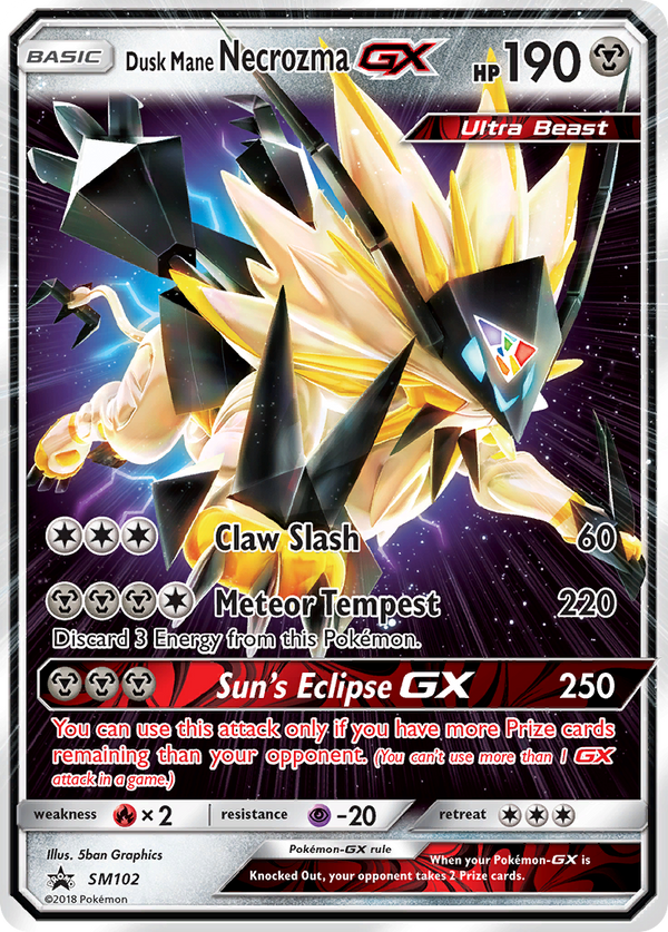 Dusk Mane Necrozma-GX - SM Black Star Promos SET-SM102