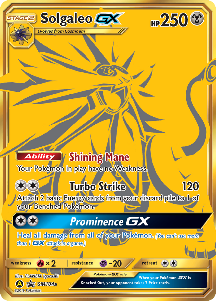 Solgaleo-GX - SM Black Star Promos SET-SM104a