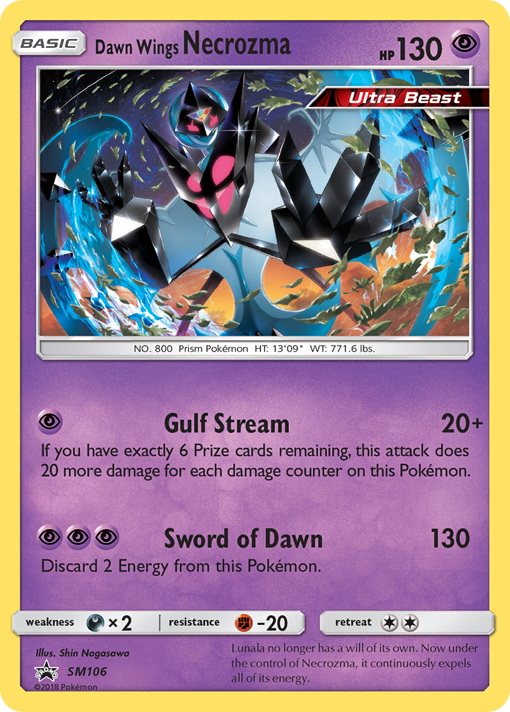 Dawn Wings Necrozma - SM Black Star Promos SET-SM106