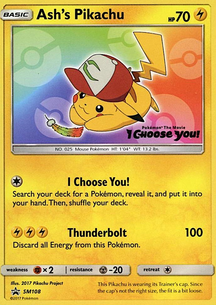 Ash's Pikachu - SM Black Star Promos SET-SM108