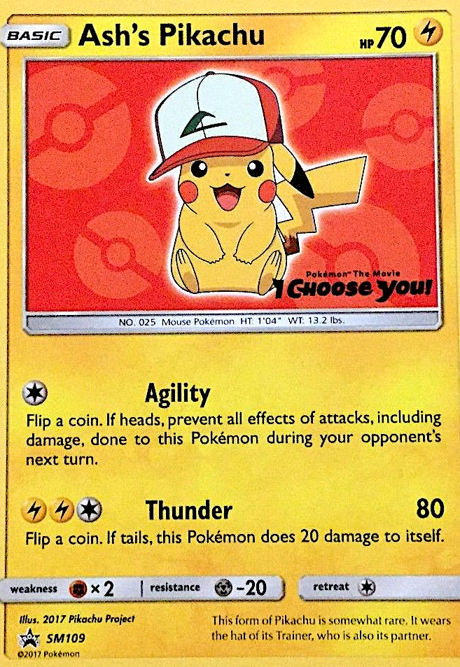 Ash's Pikachu - SM Black Star Promos SET-SM109