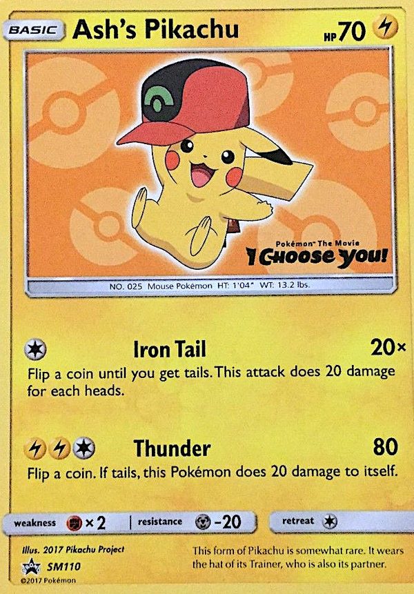 Ash's Pikachu - SM Black Star Promos SET-SM110