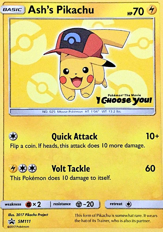 Ash's Pikachu - SM Black Star Promos SET-SM111