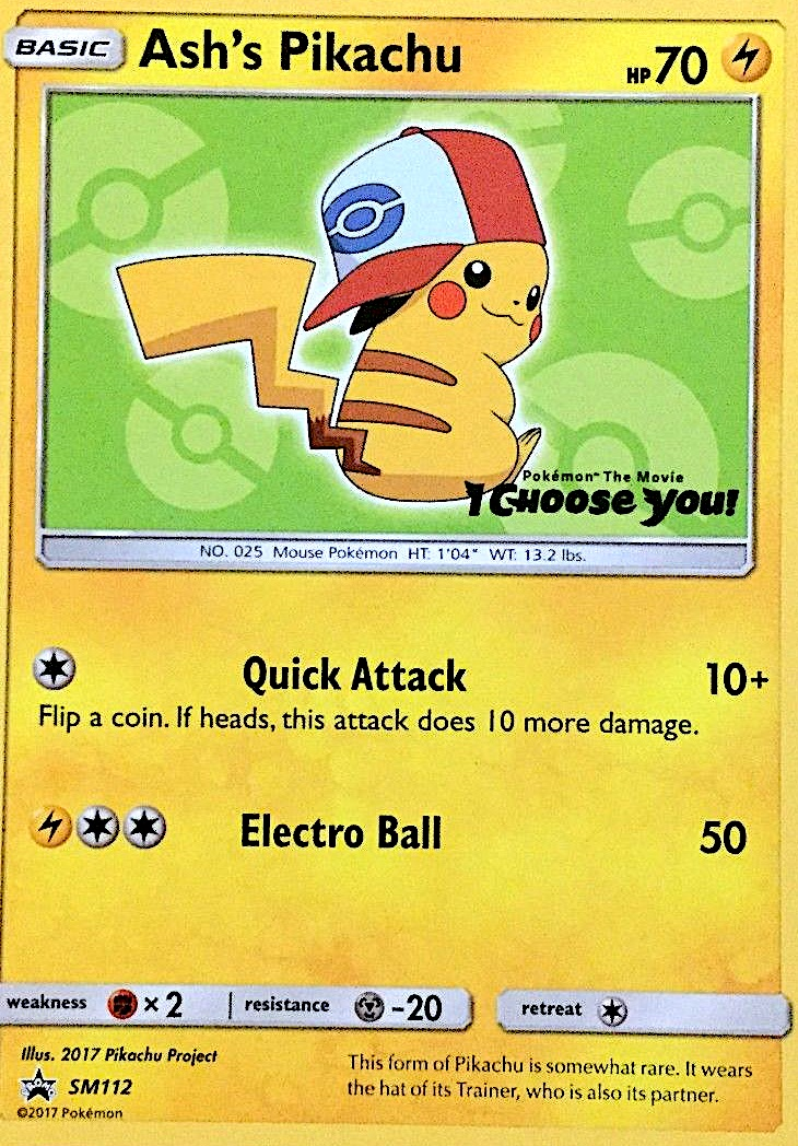 Ash's Pikachu - SM Black Star Promos SET-SM112