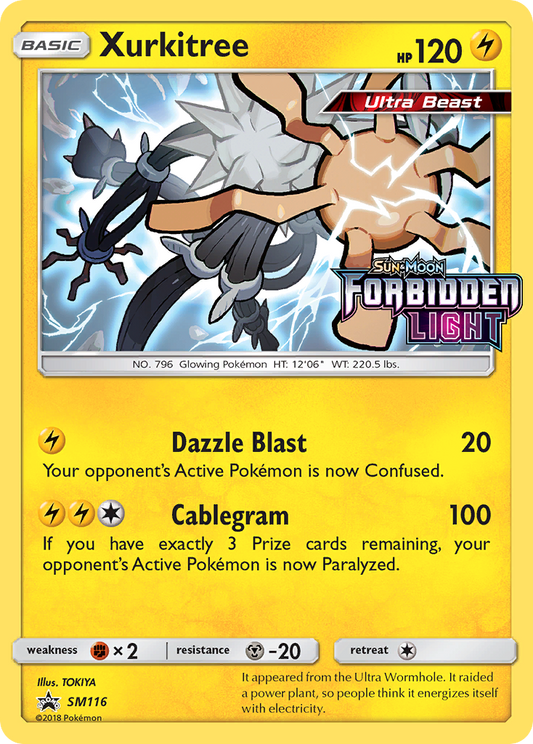 Xurkitree (SM Black Star Promos SET) (Pokémon) (Basic, Ultra Beast) (Lightning) (HP: 120) (Promo) (PKM SM Black Star Promos SET-30)