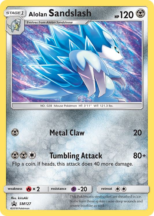 Alolan Sandslash (SM Black Star Promos SET) (Pokémon) (Stage 1) (Metal) (HP: 120) (Promo) (PKM SM Black Star Promos SET-42)