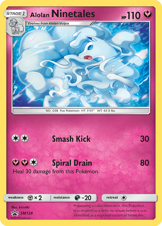 Alolan Ninetales (SM Black Star Promos SET) (Pokémon) (Stage 1) (Fairy) (HP: 110) (Promo) (PKM SM Black Star Promos SET-43)