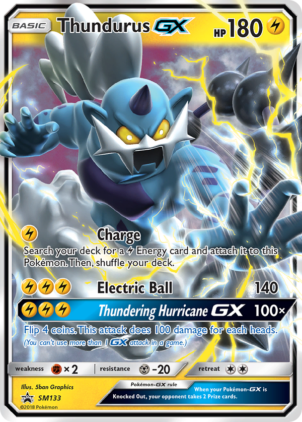 Thundurus-GX - SM Black Star Promos SET-SM133