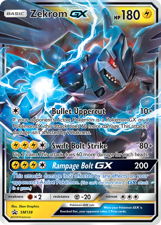 ZekromGX (SM Black Star Promos SET) (Pokémon) (Basic, GX) (Lightning) (HP: 180) (Promo) (PKM SM Black Star Promos SET-54)