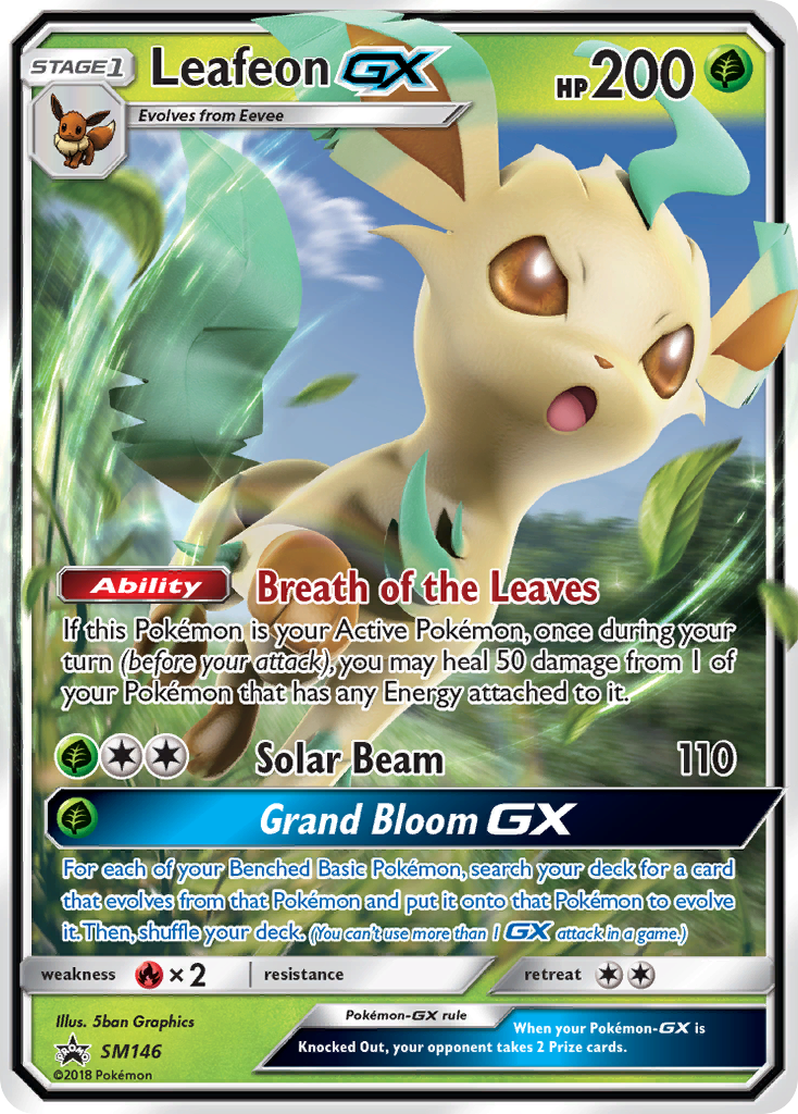 Leafeon-GX - SM Black Star Promos SET-SM146