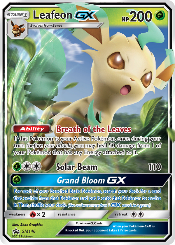 Leafeon-GX - SM Black Star Promos SET-SM146