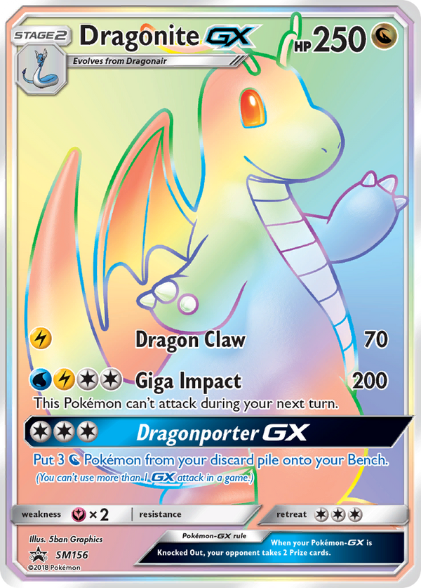 Dragonite-GX - SM Black Star Promos SET-SM156