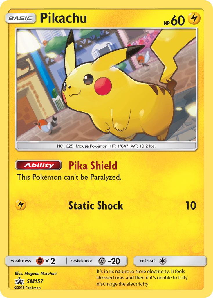 Pikachu - SM Black Star Promos SET-SM157