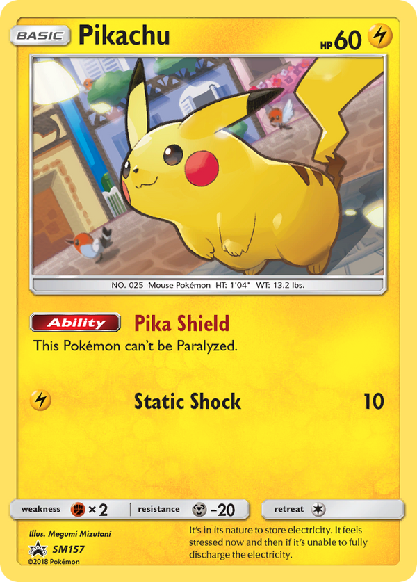 Pikachu - SM Black Star Promos SET-SM157