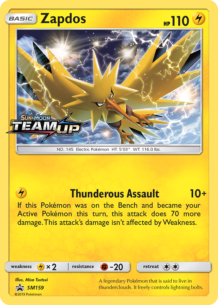 Zapdos (SM Black Star Promos SET) (Pokémon) (Basic) (Lightning) (HP: 110) (Promo) (PKM SM Black Star Promos SET-77)