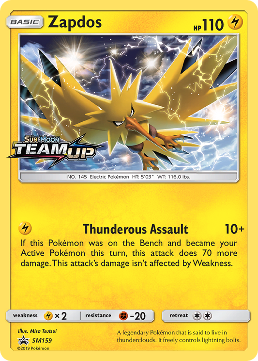 Zapdos (SM Black Star Promos SET) (Pokémon) (Basic) (Lightning) (HP: 110) (Promo) (PKM SM Black Star Promos SET-77)
