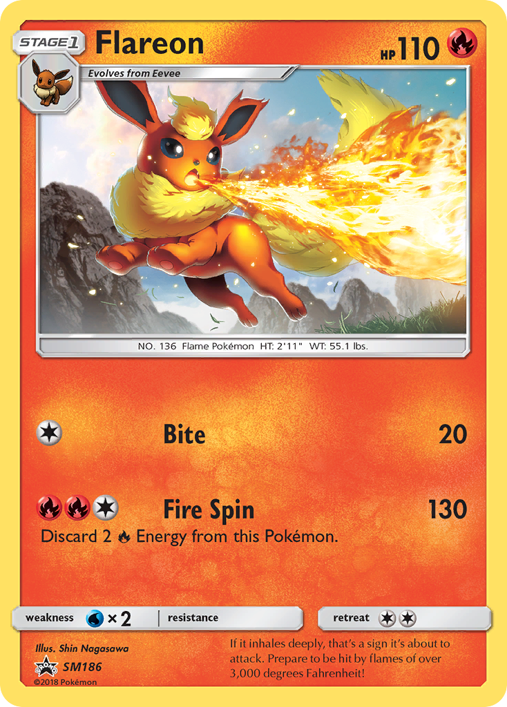 Flareon - SM Black Star Promos SET-SM186