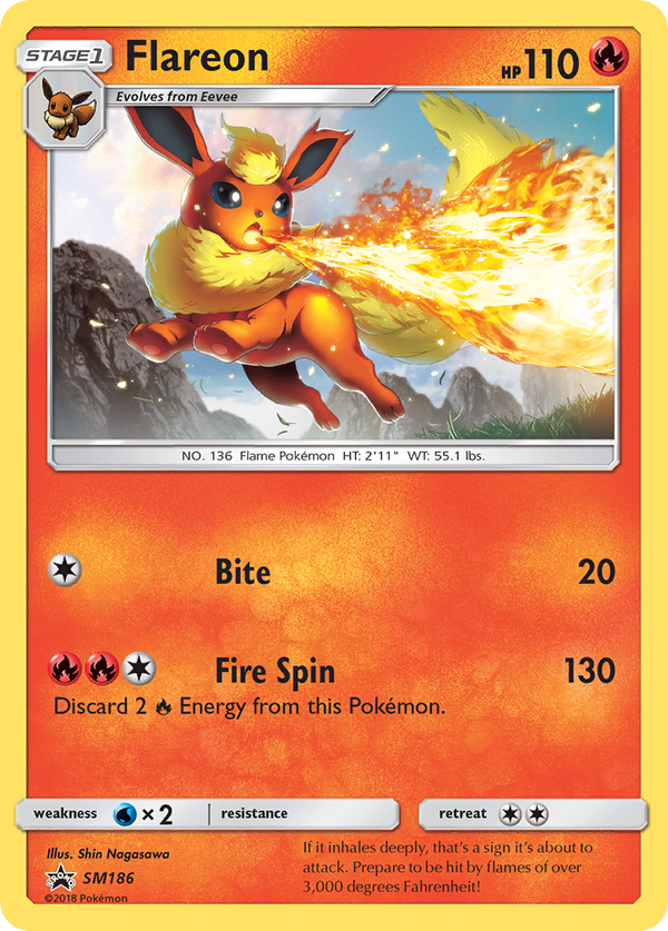 Flareon - SM Black Star Promos SET-SM186