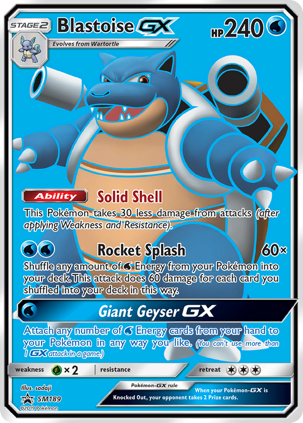 Blastoise-GX - SM Black Star Promos SET-SM189