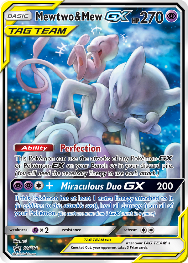 Mewtwo & Mew-GX - SM Black Star Promos SET-SM191