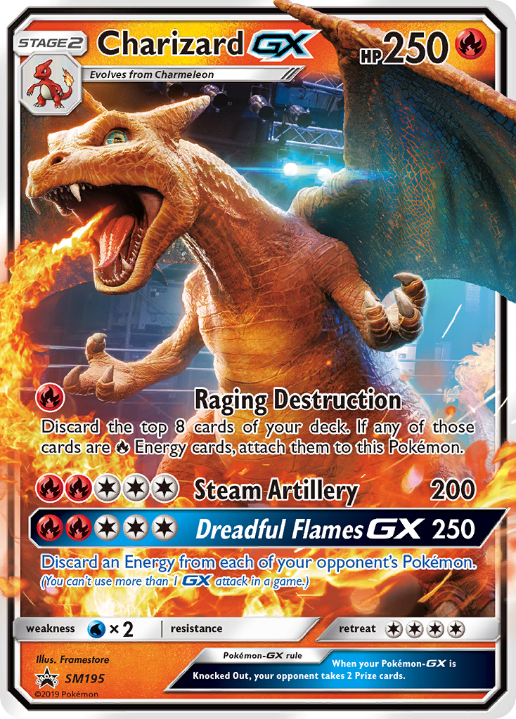 Charizard-GX - SM Black Star Promos SET-SM195