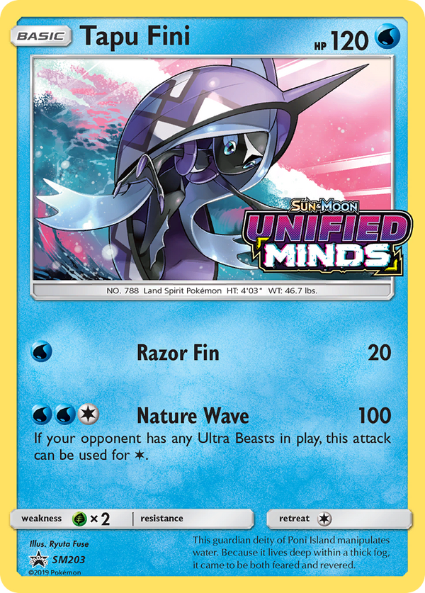Tapu Fini - SM Black Star Promos SET-SM203