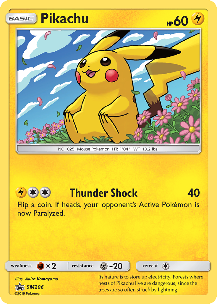 Pikachu - SM Black Star Promos SET-SM206
