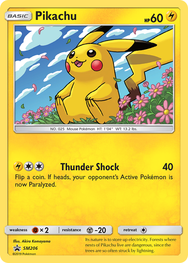 Pikachu - SM Black Star Promos SET-SM206