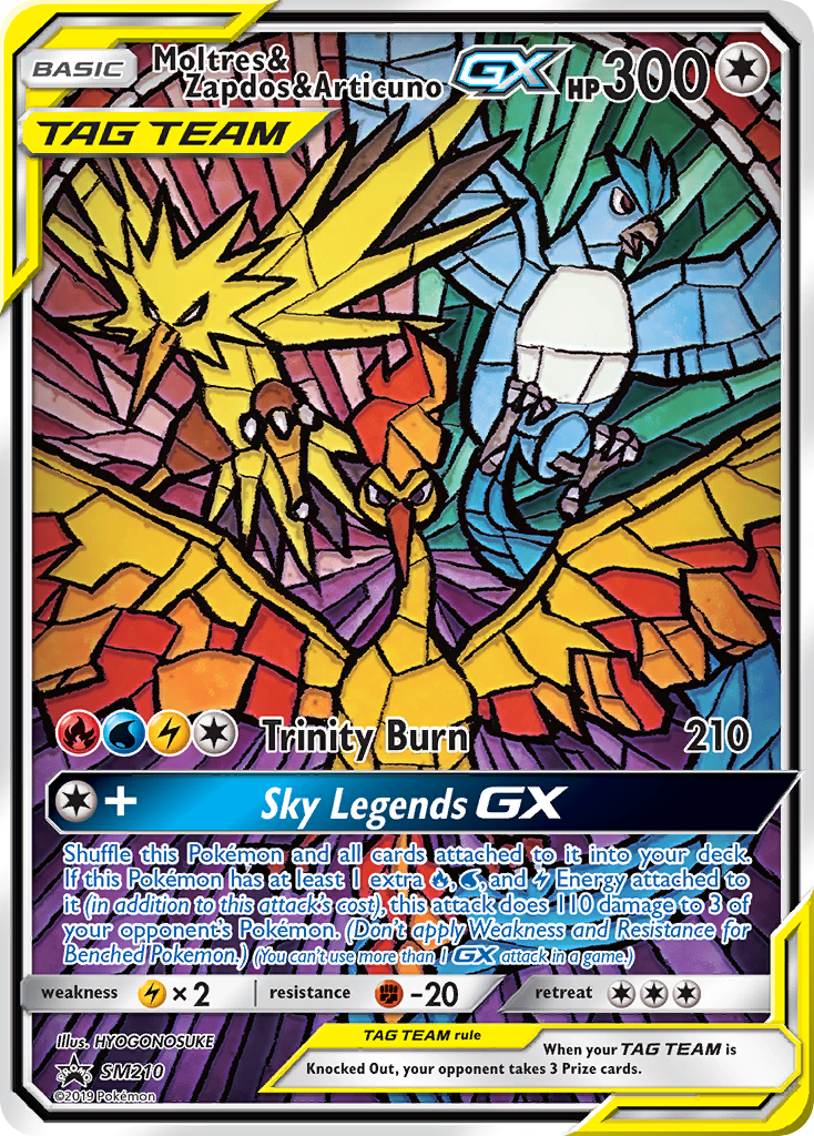 Moltres & Zapdos & Articuno-GX - SM Black Star Promos SET-SM210