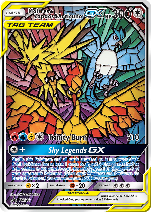Moltres & Zapdos & Articuno-GX - SM Black Star Promos SET-SM210