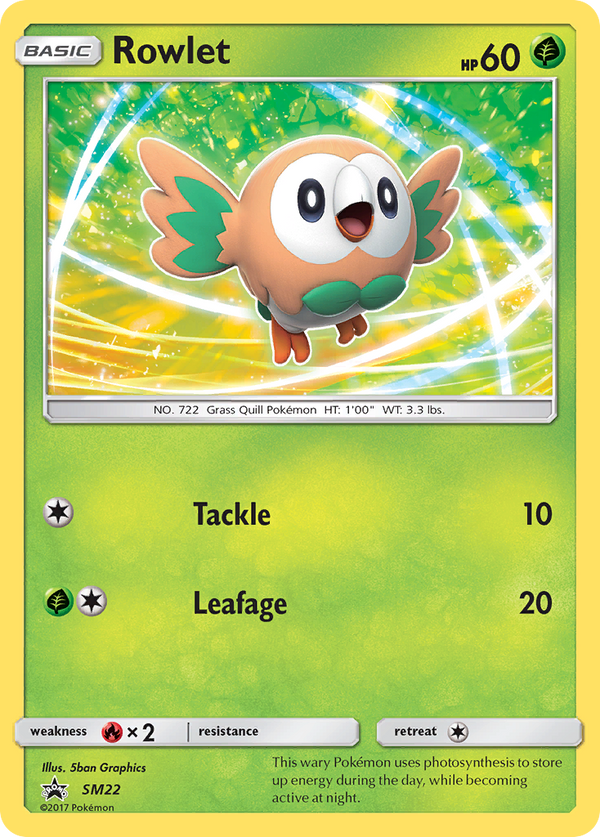 Rowlet - SM Black Star Promos SET-SM22