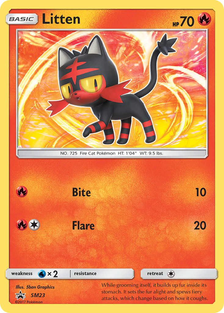 Litten - SM Black Star Promos SET-SM23