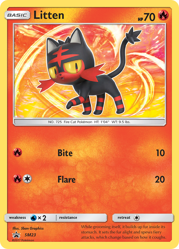 Litten - SM Black Star Promos SET-SM23