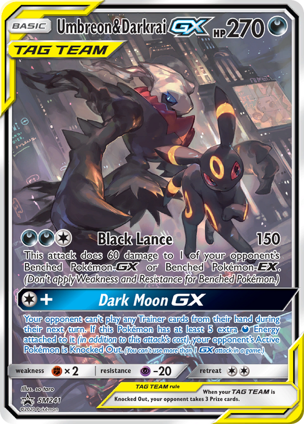 Umbreon & Darkrai-GX - SM Black Star Promos SET-SM241