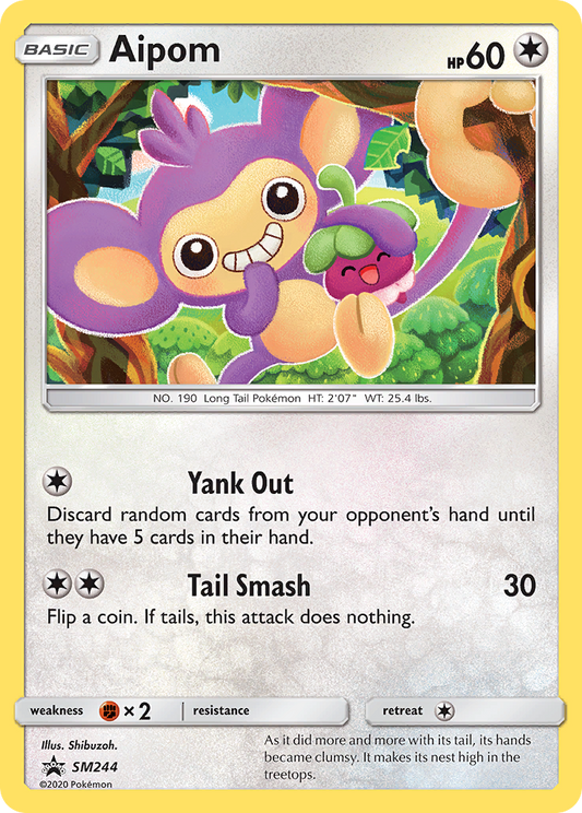 Aipom (SM Black Star Promos SET) (Pokémon) (Basic) (Colorless) (HP: 60) (Promo) (PKM SM Black Star Promos SET-171)