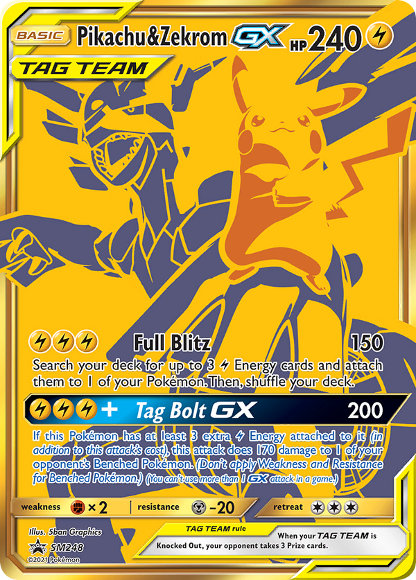 Pikachu & Zekrom-GX - SM Black Star Promos SET-SM248