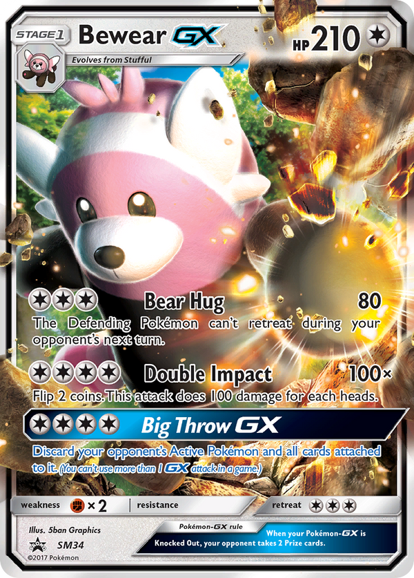 Bewear-GX - SM Black Star Promos SET-SM34