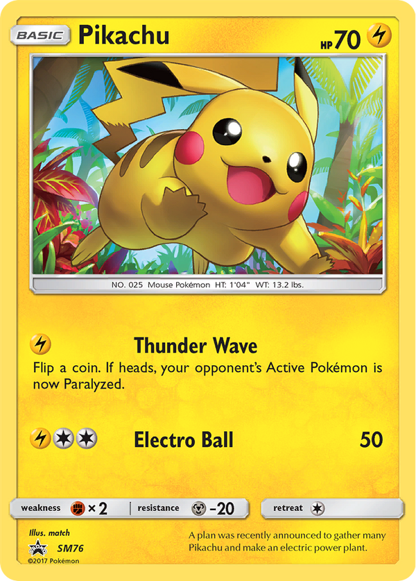 Pikachu - SM Black Star Promos SET-SM76