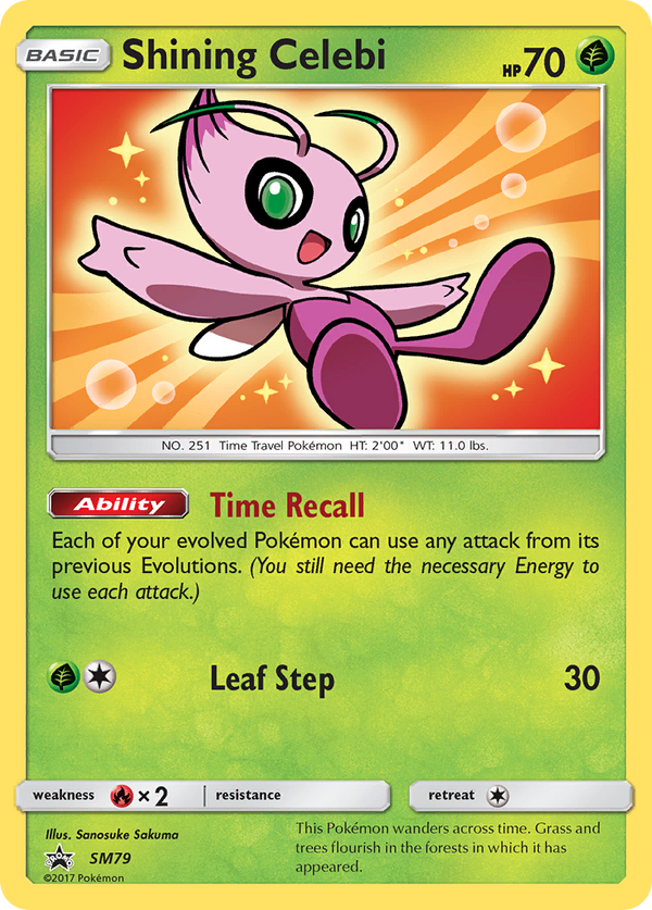 Shining Celebi - SM Black Star Promos SET-SM79