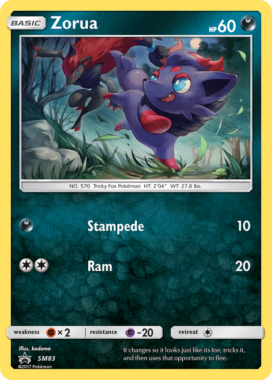 Zorua (SM Black Star Promos SET) (Pokémon) (Basic) (Darkness) (HP: 60) (Promo) (PKM SM Black Star Promos SET-235)