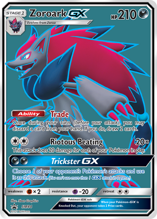 ZoroarkGX (SM Black Star Promos SET) (Pokémon) (Stage 1, GX) (Darkness) (HP: 210) (Promo) (PKM SM Black Star Promos SET-236)