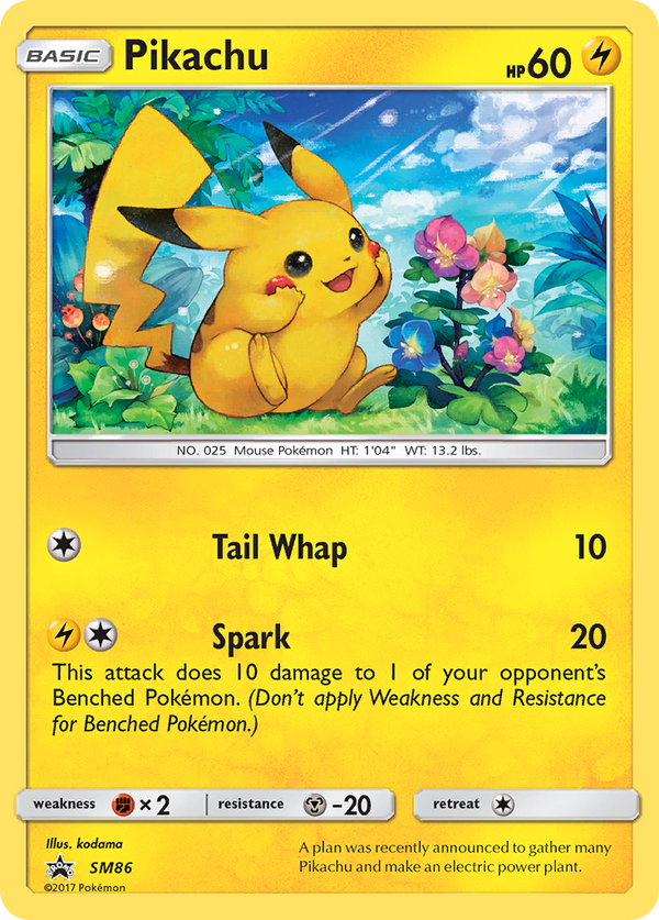 Pikachu - SM Black Star Promos SET-SM86