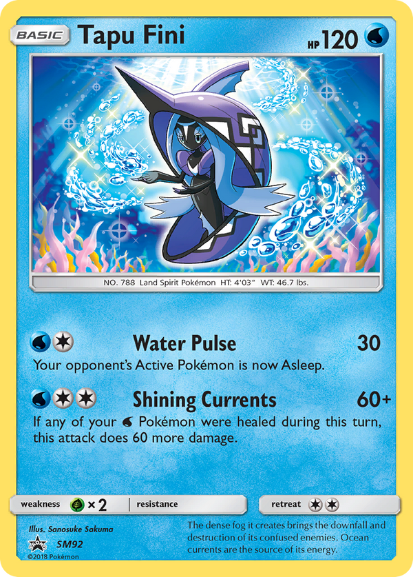 Tapu Fini - SM Black Star Promos SET-SM92