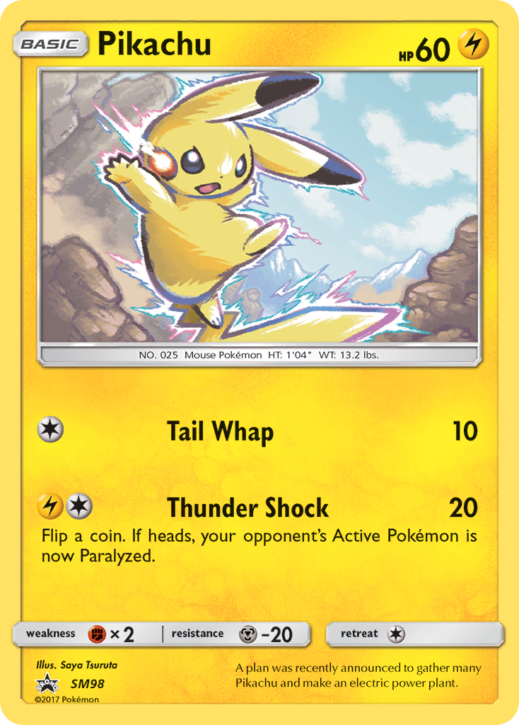 Pikachu - SM Black Star Promos SET-SM98
