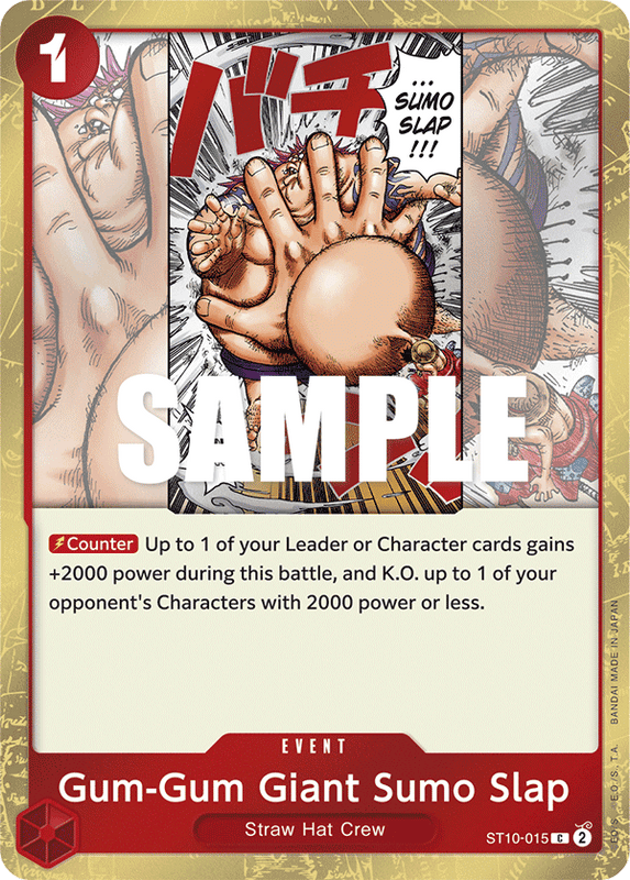 Gum-Gum Giant Sumo Slap ST10-015
