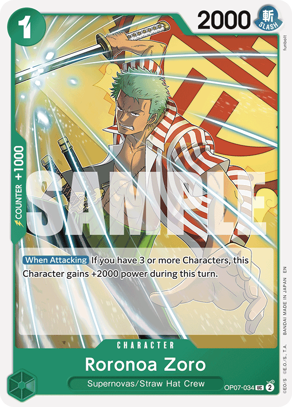 Roronoa Zoro ST24 OP07-034