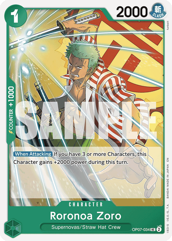Roronoa Zoro ST24 OP07-034