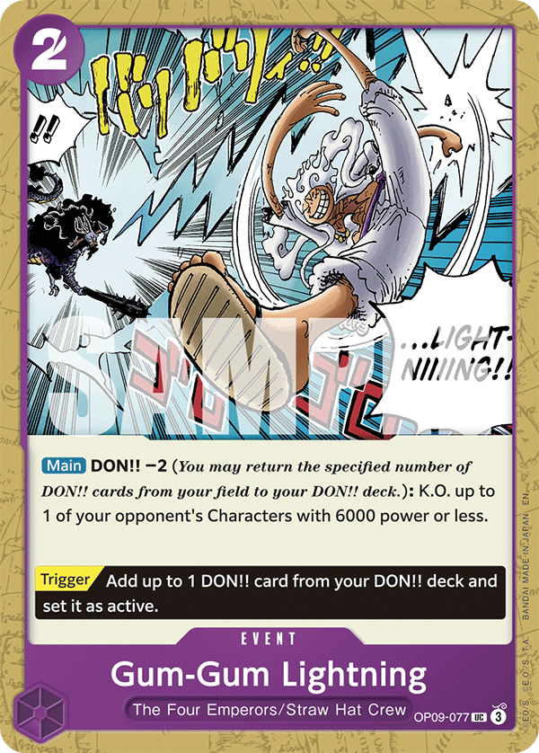 Gum-Gum Lightning ST26 OP09-077