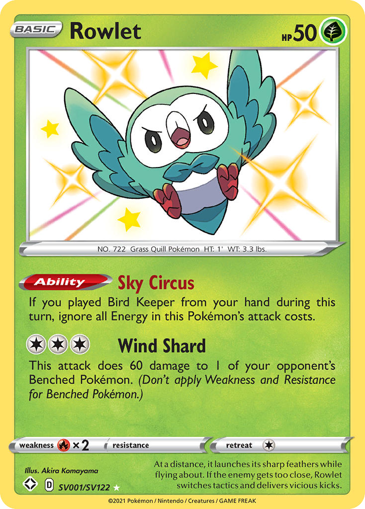 Rowlet - Shining Fates Shiny Vault SET-SV001
